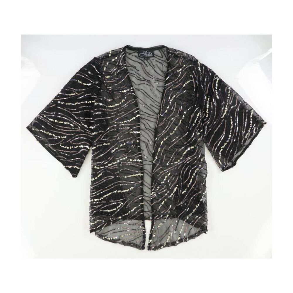 Alex Evenings Womens Overlay Shell Blouse, Multicoloured, S, MP
